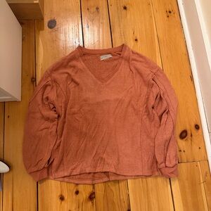 Urban Outfitters Rust V-Neck Sweater